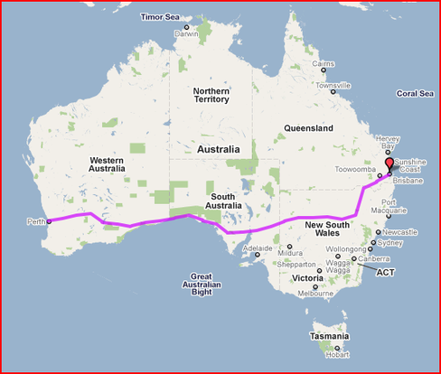 Across Australia, Part One: Days 1 to 3, 13-16 September 2022